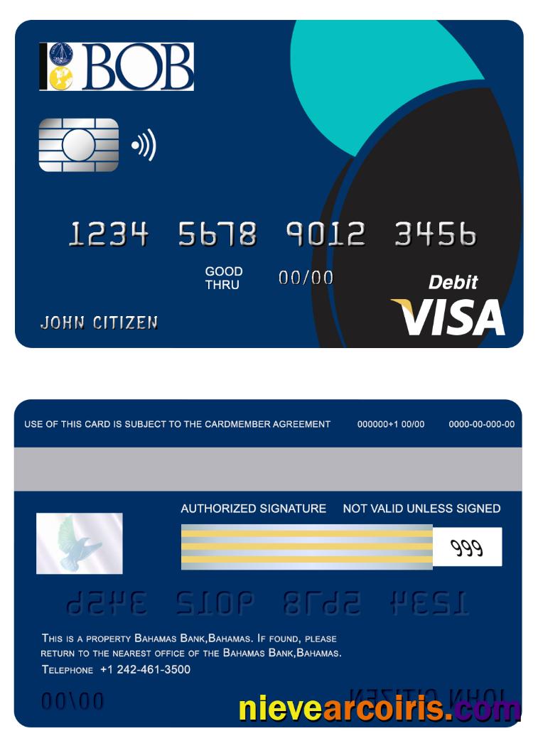 bahamas bank of the bahamas visa card